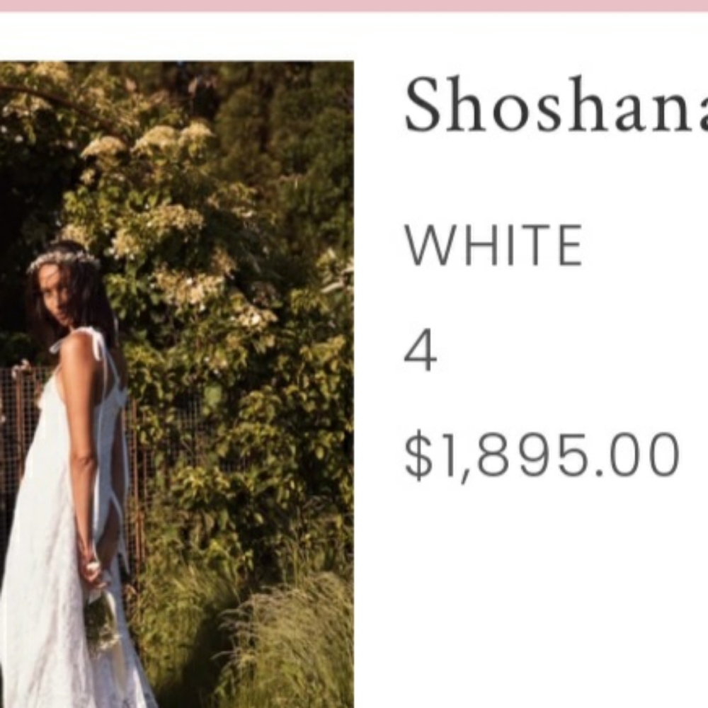NWT Loveshackfancy Shoshana Wedding Dress 4 Small / Bridal Maxi